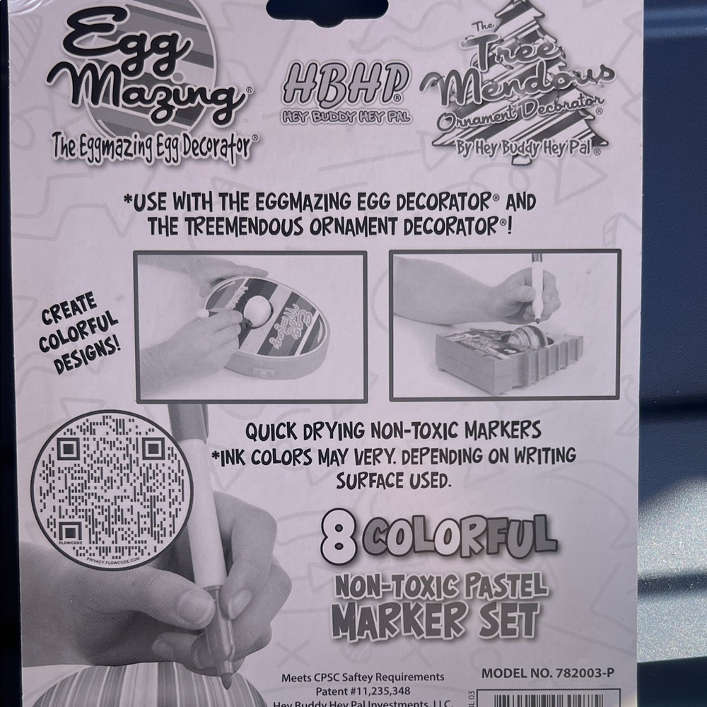 Eggmazing Easter Egg Decorator 8-Colorful Non-Toxic Pastel Marker Set - Picture 4 of 4